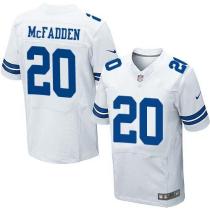 Nike Dallas Cowboys #20 Darren McFadden White Men's Stitched NFL Elite Jersey