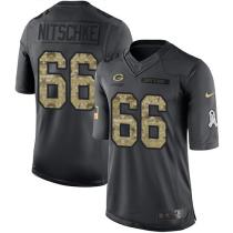 Green Bay Packers -66 Ray Nitschke Nike Anthracite 2016 Salute to Service Jersey