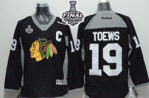 Chicago Blackhawks -19 Jonathan Toews Black Practice 2015 Stanley Cup Stitched NHL Jersey