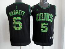 Boston Celtics -5 Kevin Garnett Black Camo Fashion Stitched NBA Jersey