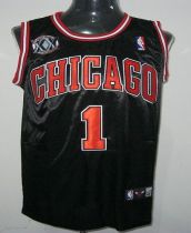 Chicago Bulls -1 Derrick Rose Black With 20TH Stitched NBA Jersey