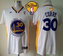 Revolution 30 Golden State Warriors -30 Stephen Curry White Alternate The Finals Patch Stitched NBA