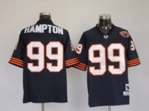 Mitchell and Ness Bears -99 Dan Hampton Blue With Big Number Bear Patch Stitched Throwback NFL Jerse