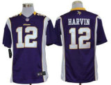Nike Vikings -12 Percy Harvin Purple Team Color Stitched NFL Limited Jersey