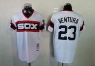 Mitchell And Ness 1983 Chicago White Sox -23 Robin Ventura White Throwback Stitched MLB Jersey