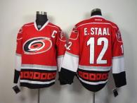 Carolina Hurricanes -12 Eric Staal Red Stitched NHL Jersey