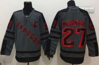 New York Rangers -27 Ryan McDonagh Charcoal Cross Check Fashion Stitched NHL Jersey