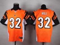 Nike Bengals -32 Jeremy Hill Orange Alternate Men's Stitched NFL Elite Jersey