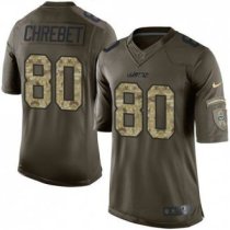 Nike New York Jets -80 Wayne Chrebet Green Stitched NFL Limited Salute to Service Jersey