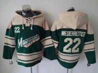 Minnesota Wild -22 Nino Niederreiter Green Sawyer Hooded Sweatshirt Stitched NHL Jersey