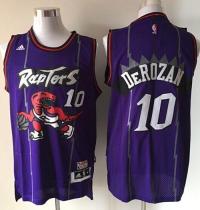 Toronto Raptors #10 DeMar DeRozan Purple Throwback Youth Stitched NBA Jersey