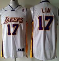 Revolution 30 Los Angeles Lakers #17 Jeremy Lin White Stitched Youth NBA Jersey