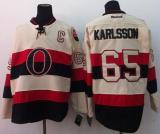Ottawa Senators -65 Erik Karlsson Cream 2014 Heritage Classic Stitched NHL Jersey