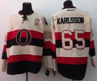 Ottawa Senators -65 Erik Karlsson Cream 2014 Heritage Classic Stitched NHL Jersey