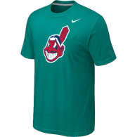 MLB Cleveland Indians Heathered Nike Green Blended T-Shirt