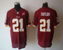 Nike Redskins -21 Sean Taylor Burgundy Red Team Color With 80TH Patch Stitched NFL Elite Jersey