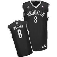 Brooklyn Nets -8 Deron Williams Black Road Revolution 30 Stitched NBA Jerseys