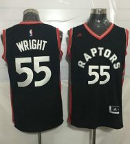 Toronto Raptors -55 Delon Wright Black Stitched NBA Jersey