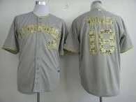 Pittsburgh Pirates #18 Neil Walker Grey USMC Cool Base Stitched MLB Jersey