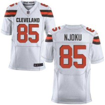 Nike Browns -85 David Njoku White Stitched NFL New Elite Jersey