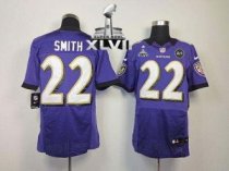 Nike Ravens -22 Jimmy Smith Purple Team Color Super Bowl XLVII Stitched NFL Elite Jersey