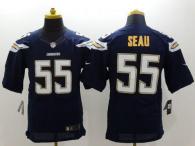 Nike San Diego Chargers #55 Junior Seau Navy Blue Team Color Men‘s Stitched NFL New Elite Jersey