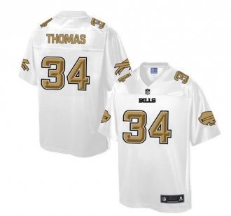 Nike Buffalo Bills -34 Thurman Thomas White NFL Pro Line Fashion Game Jersey