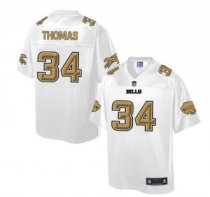 Nike Buffalo Bills -34 Thurman Thomas White NFL Pro Line Fashion Game Jersey
