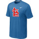 MLB St Louis Cardinals Heathered light Blue Nike Blended T-Shirt