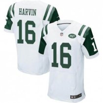 Nike Jets -16 Percy Harvin White NFL Elite Jersey
