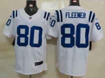 Nike Indianapolis Colts #80 Coby Fleener White Men's Stitched NFL Elite Jersey