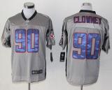 Nike Houston Texans #90 Jadeveon Clowney Grey Shadow Men's Stitched NFL Elite Jersey