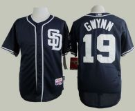 San Diego Padres #19 Tony Gwynn Navy Blue Cool Base Stitched MLB Jersey