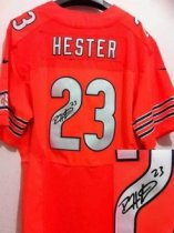 Nike Bears -23 Devin Hester Orange Alternate Stitched NFL Elite Autographed Jersey