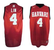 New York Knicks -4 Jeremy Lin Red Harvard University Stitched NBA Jersey