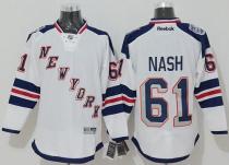 New York Rangers -61 Rick Nash White 2014 Stadium Series Stitched NHL Jersey