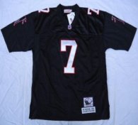Mitchell And Ness Falcons 7 Michael Vick Black Throwback Stitched NFL Jersey