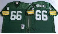 Mitchell And Ness 1966 Packers -66 Ray Nitschke Green Throwback Stitched NFL Jersey