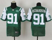 Nike New York Jets -91 Sheldon Richardson Green Team Color Men's Stitched NFL Elite Jersey