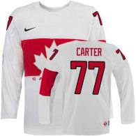 Olympic 2014 CA 77 Jeff Carter White Stitched NHL Jersey