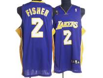 Los Angeles Lakers -2 Derek Fisher Stitched Purple NBA Jersey