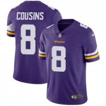 Nike Vikings -8 Kirk Cousins Purple Team Color Stitched NFL Vapor Untouchable Limited Jersey