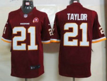 Nike Redskins -21 Sean Taylor Burgundy Red Team Color With 80TH Patch Stitched NFL Limited Jersey