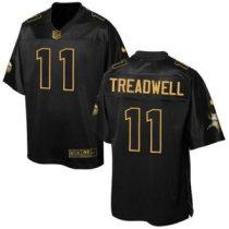 Nike Vikings -11 Laquon Treadwell Black Stitched NFL Elite Pro Line Gold Collection Jersey