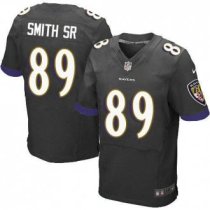 Nike Baltimore Ravens -89 Steve Smith Black Alternate NFL Elite Jersey(2014 New)