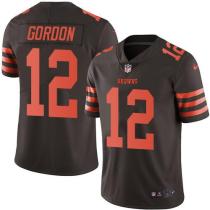 Nike Browns -12 Josh Gordon Brown Stitched NFL Color Rush Limited Jersey
