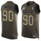 Nike Eagles -90 Marcus Smith II Green Stitched NFL Limited Salute To Service Tank Top Jersey