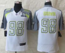 Nike Philadelphia Eagles #98 Connor Barwin White Pro Bowl Men's Stitched NFL Elite Team Carter Jerse