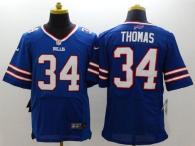 Nike Bills -34 Thurman Thomas Royal Blue Team Color Men's Stitched NFL New Elite Jersey