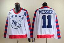 New York Rangers -11 Mark Messier White All Star CCM Throwback 75TH Stitched NHL Jersey